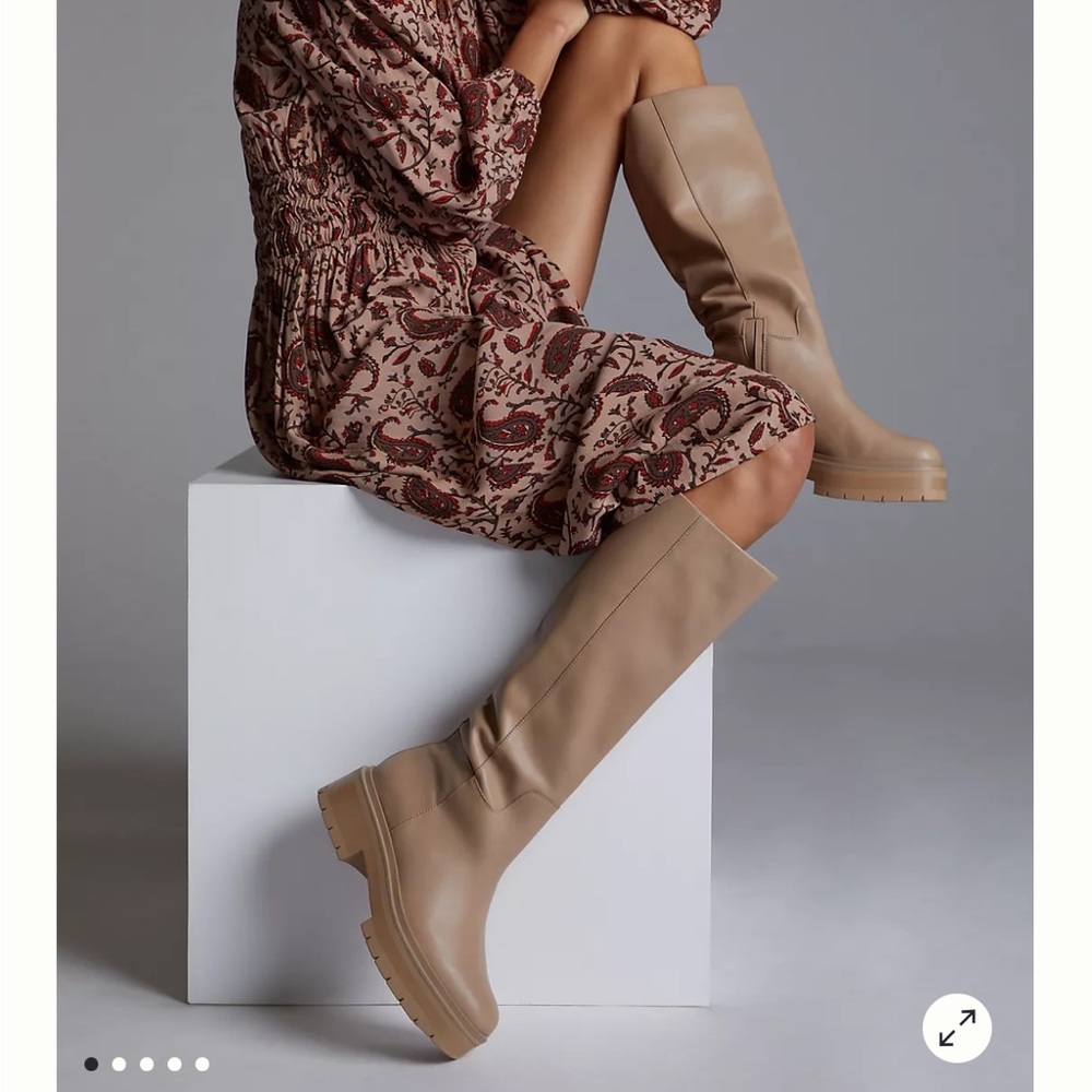 Sam Edelman Larina Tall Boot Sesame Leather